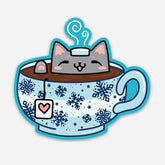 Kit’tea Cup Vinyl Sticker